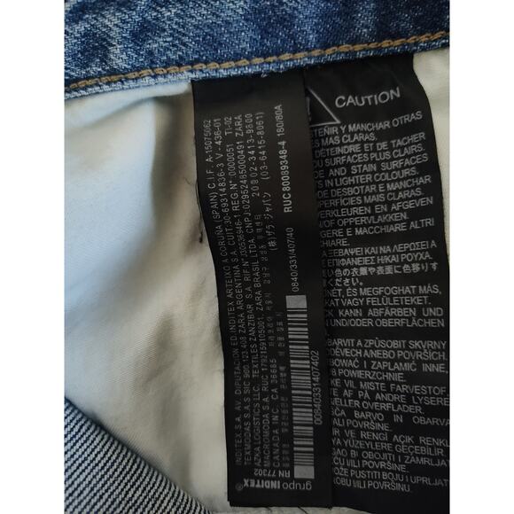 Zara RHUIGI button fly jeans straight relaxed medium baggy Y2K style - Picture 14 of 14